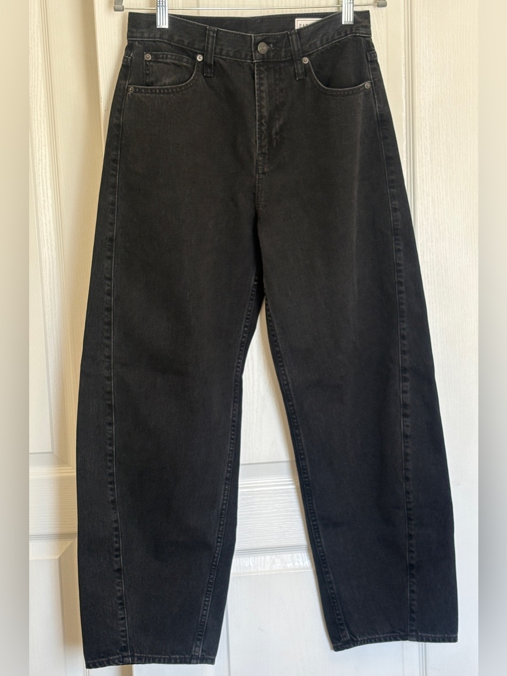 Gap Barrel High Rise Denim Black 27/4R